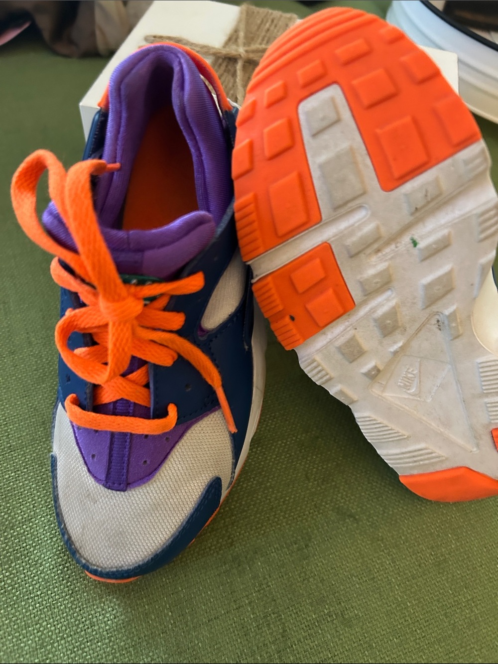 Nike Kids Sneakers in Blue, Purple & Orange